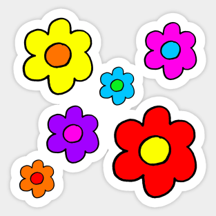 Pop Flowers Sticker